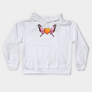 Butterfly Heart 2 Kids Hoodie